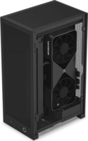 NZXT H2 Flow Mini Tower Számítógépház + 2db 120mm ventilátor - Fekete