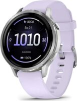 Garmin Venu 4 AMOLED Okosóra 41mm Mályvaszínű Szilikon szíjjal - Ezüst