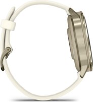 Garmin Venu 4 AMOLED Okosóra 41mm Csontfehér Szilikon szíjjal - Pezsgő