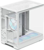 APNX V2-F-WT-v1 ARGB Midi Torony Számítógépház + 4db ventilátor - Fehér