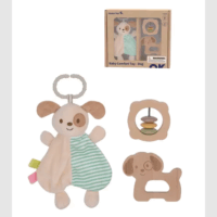 Tooy Toys 3 részes Fa Bébijáték szett - Kutyus