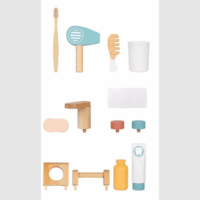 Tooky Toy Fa Fürdőszoba készlet szerepjátékhoz