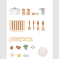 Tooky Toy Fa Konyhai készlet játék