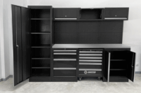 KS Tools COMPETITION 5 részes Rozsdamentes acél Műhelyszekrény - Fekete