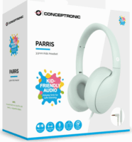 Conceptronic PARRIS04GT Vezetékes Gyerek Fejhallgató - Kék