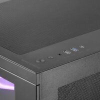 Mars MC3TCORELCDM Mini Tower Gamer Számítógépház - Fekete