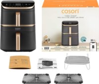 Cosori Turbo Tower Pro AirFryer Okos Forrólevegős sütő 10,8L 2630 Watt - Fekete