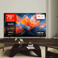 TCL 75" 75T8C 16:9 4K UltraHD HVA QLED Smart Google TV