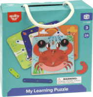 Tooky Toy TH123 Első kirakóm fából Kreatív képkészítő szett