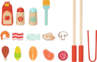 Tooky Toy TJ454 Fa grill játékszett kiegészítőkkel