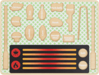 Tooky Toy TJ454 Fa grill játékszett kiegészítőkkel