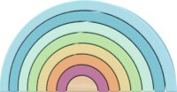 Tooy Toy Montessori Összeépíthető Fa szivárvány bébijáték