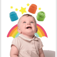 Clementoni 17878 Clemmy 40 darabos Puha bébi építőkocka készlet