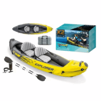 Intex Explorer K2 2 személyes Felfújható kajak szett alumínium evezőkkel (312 x 91 cm)