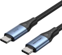 Vention TREBF USB-C 2.0 Apa - USB-C 2.0 Apa Fonott Adat és Gyorstöltő Kábel 240W 1m - Fekete