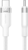 Vention TRIWF USB-C 2.0 Apa - USB-C 2.0 Apa Fonott Adat és Töltőkábel 240W 1m - Fehér