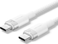 Vention TRIWF USB-C 2.0 Apa - USB-C 2.0 Apa Fonott Adat és Töltőkábel 240W 1m - Fehér