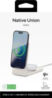 Native Union Rise 2 az 1-ben Qi2 Mágneses Wireless töltő 15W - Bézs