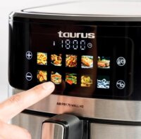 Taurus 7S Air Fryer Forrólevegős Sütő 6.5L 1600W - Ezüst / Fekete