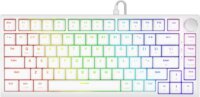 Savio Astral White Jade Vezetékes Gaming RGB Billentyűzet US - Fehér