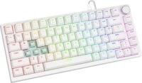 Savio Astral White Jade Vezetékes Gaming RGB Billentyűzet US - Fehér