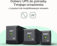 Green Cell UPSLP1400 2000VA / 1400W UPS szünetmentes tápegység