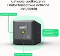 Green Cell UPSLM480 850VA / 480W UPS szünetmentes tápegység