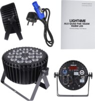 LIGHT4ME ALU QUAD PAR LED RGBW színpadi Reflektor - Fekete
