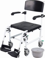 RehaFund MARCO RF-80 Összecsukható Kerekesszék WC-vel Max 120kg - Fekete