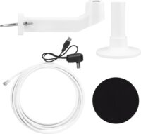 Maclean MCTV-104 DVB-T/T2 360° Beltéri és kültéri TV Antenna beépített erősítővel - Fehér