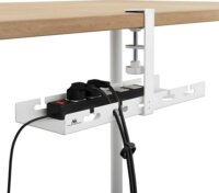 Maclean MC-105 W Asztalra fogatható acél kábelrendező - Fehér