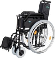 RehaFund RF-1 Cruiser Összecsukható Kerekesszék 48cm Max 120kg - Fekete