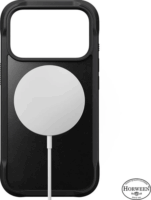 Nomad Rugged iPhone 17 Pro Magsafe Bőr Telefon tok - Fekete