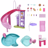 Mattel JFP01 Barbie Medencés buli játékszett