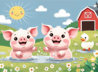 Trefl 18334 Malacok a farmon 30 darabos puzzle