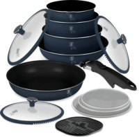 Berlinger Haus BH/8417 13 részes Serpenyő készlet levehető nyéllel 20 / 16 / 18 / 28 cm - kék