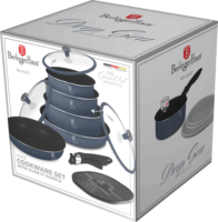 Berlinger Haus BH/8417 13 részes Serpenyő készlet levehető nyéllel 20 / 16 / 18 / 28 cm - kék