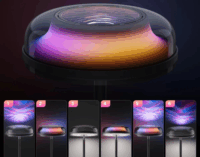 Govee H60B0311 Felfelé világító RGBWW Alló lámpa 170cm - Fekete