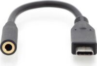 Digitus AK-300321-002-S USB Type-C - 3.5mm Jack Audio Adapter 0.2m - Fekete