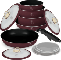Berlinger Haus BH/8250 Serpenyő készlet levehető fogantyúval (12db) - Bordó