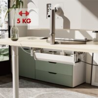 Maclean MC-106 W Asztal aljára csavarozható kábelrendező - Fehér