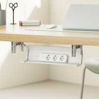 Maclean MC-106 W Asztal aljára csavarozható kábelrendező - Fehér