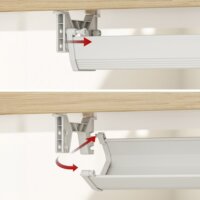 Maclean MC-106 W Asztal aljára csavarozható kábelrendező - Fehér