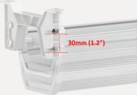 Maclean MC-106 W Asztal aljára csavarozható kábelrendező - Fehér