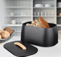 Maestro MR-1675 Rozsdamentes Acél Kenyértartó 12L - Fekete