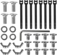 Maclean MC-102 W Asztal alatti 2 szintes állítható acél kábelrendező - Fehér