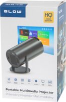 BLOW AndroidTV HD Cinema WXGA 250 Lumen Hordozható Projektor - Fekete