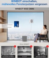 Ecovacs Winbot W2S Omni Okos Ablaktisztító robot - Fehér