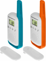 Motorola T42 GUMMY Walkie Talkie 4 km hatótávval (2db/csomag) - Kék / Narancssárga