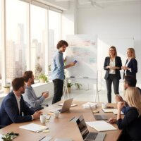 Ergo ER-305 Mágneses Filctábla gurulós állvánnyal 119x79cm - Fehér